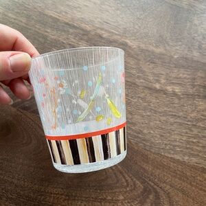 Vintage Mackenzie Childs Veggie Cup Glass Kids *as is*